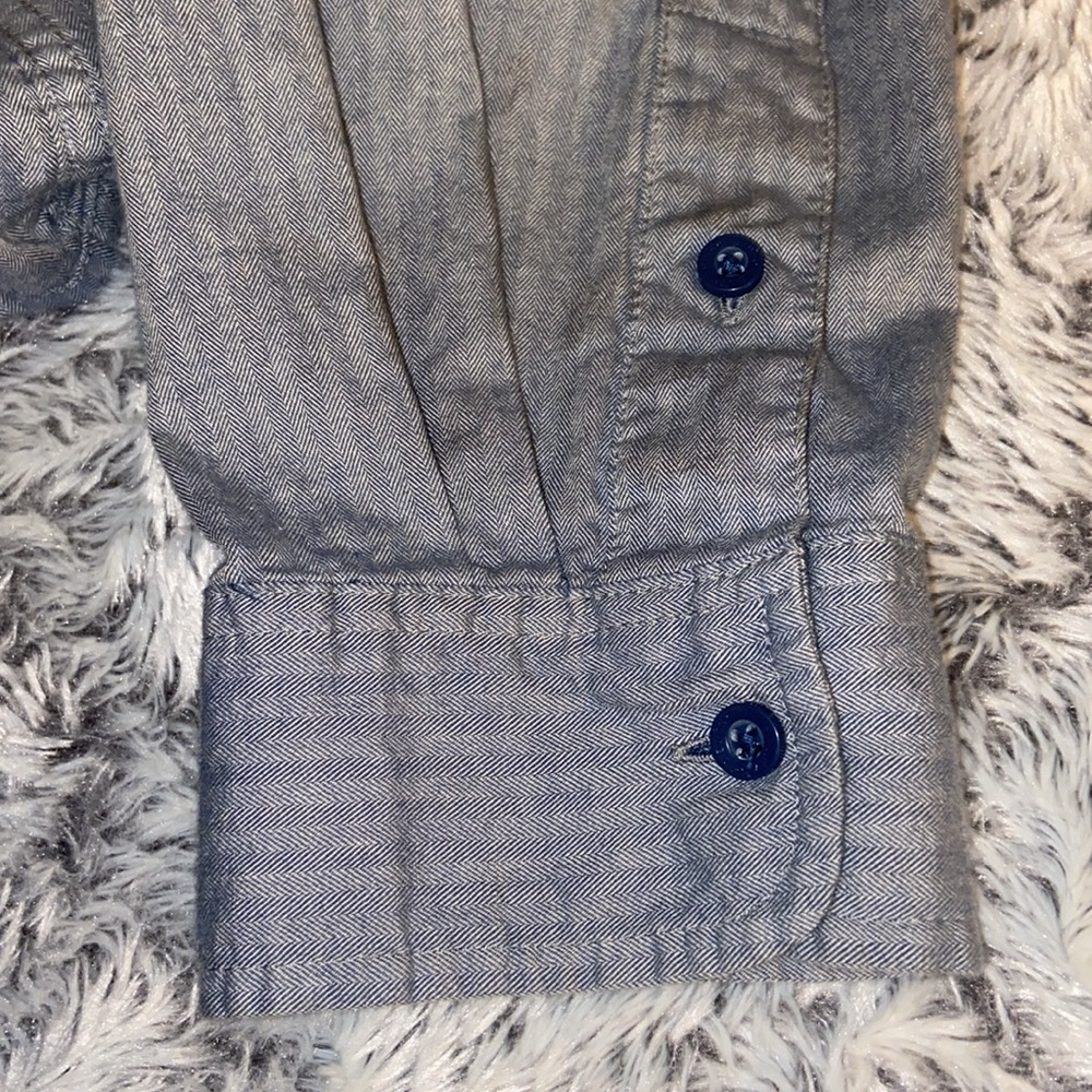NWOT Men’s Levi’s XL collared modern button up long sleeve shirt denim blue - Picture 11 of 14